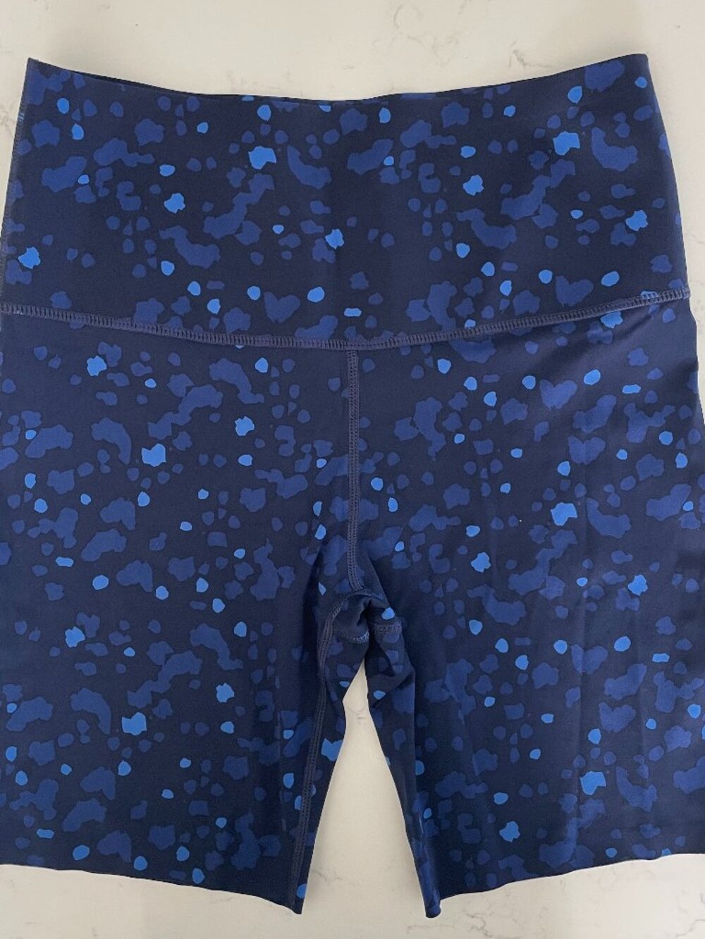 Knix HiTouch Hi Rise Circuit Built In Bum Lift 7" Active Shorts Black & Blue M
